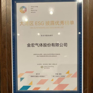 Jinhong Gas Wins Two ESG Awards